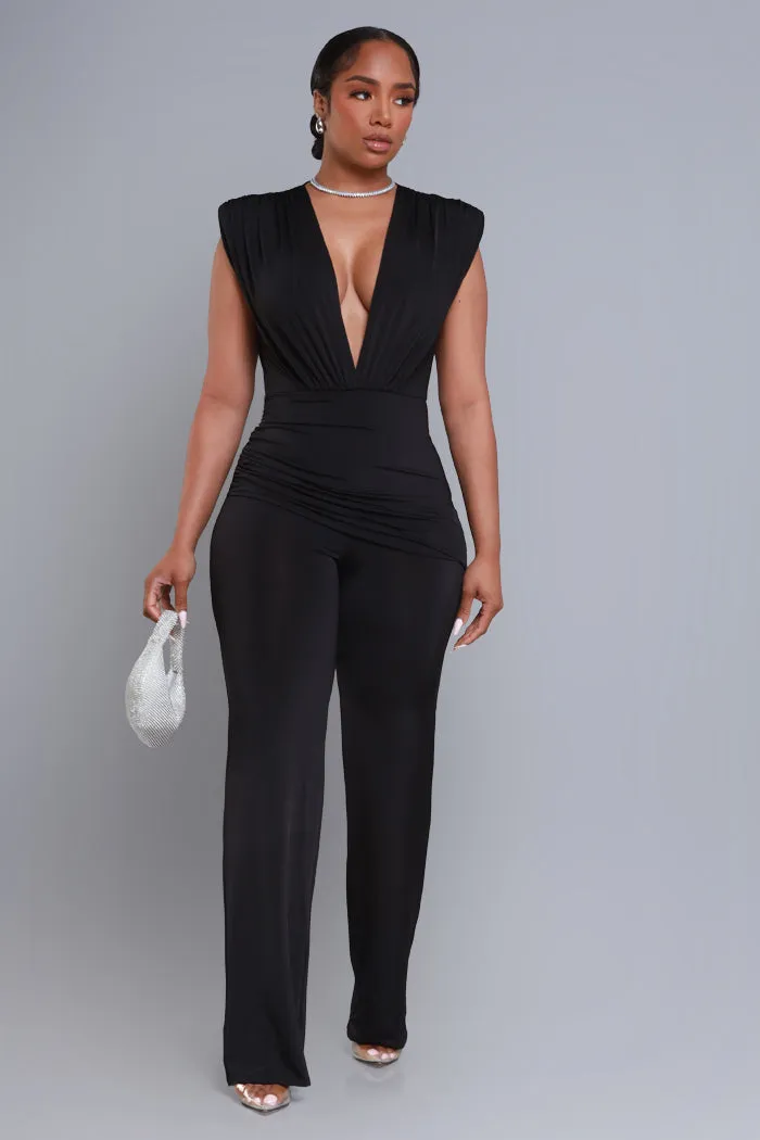 Revamp Sleeveless Wrap Jumpsuit - Black sold by Swankaposh product image thumbnail 3