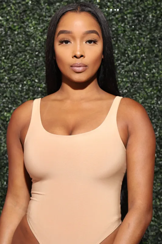 Invest Simple Shaping Tank Bodysuit - Nude sold by Swankaposh