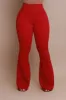 Super Swank High Rise Flare Stretchy Jeans - Burgundy sold by Swankaposh