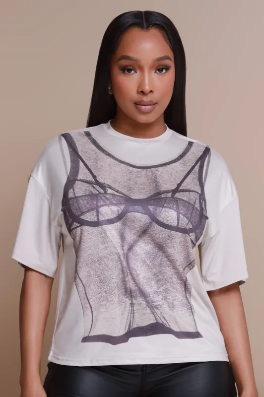 What Do You Want Graphic Print T-Shirt - Mocha sold by Swankaposh