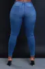 Left On Read Hourglass Distressed Stretchy Skinny Jeans - Medium Wash sold by Swankaposh