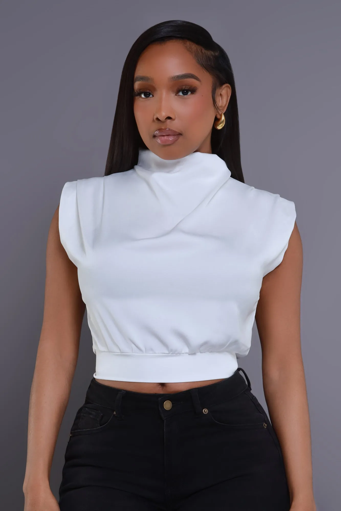 Lost Forever Draped Blouse - Ivory sold by Swankaposh