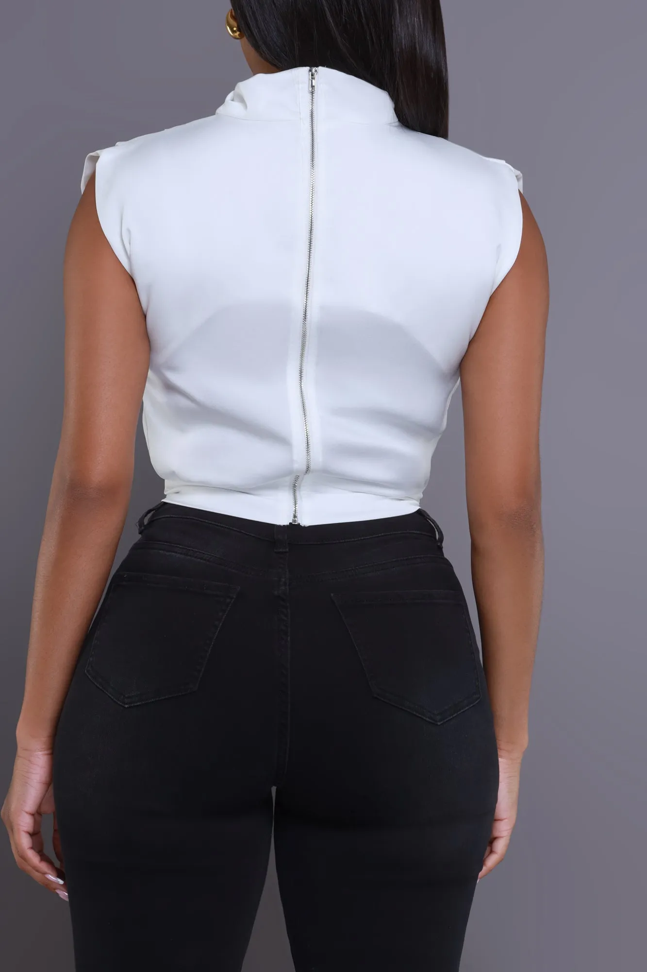 Lost Forever Draped Blouse - Ivory sold by Swankaposh product image thumbnail 3