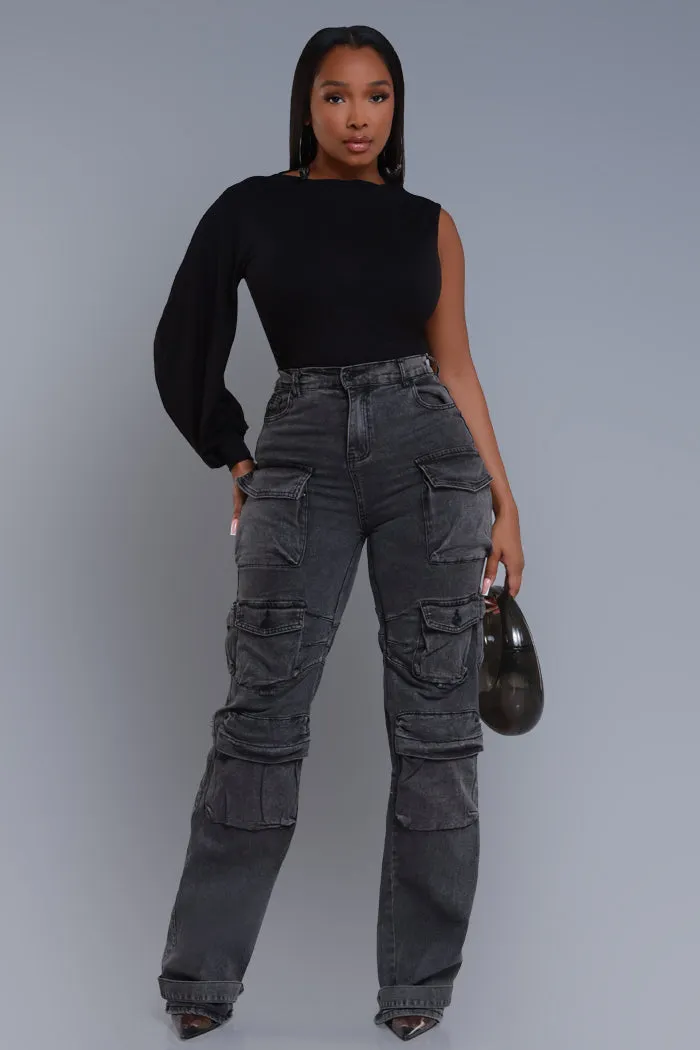 Get It All One Shoulder Top - Black sold by Swankaposh product image thumbnail 2