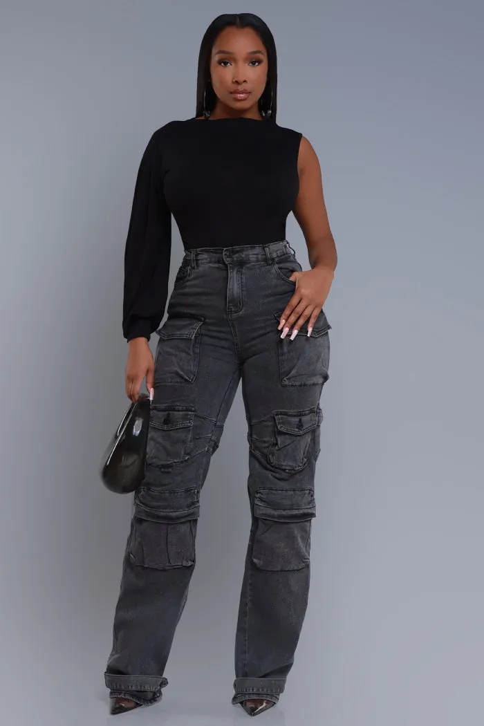 Get It All One Shoulder Top - Black sold by Swankaposh product image thumbnail 5