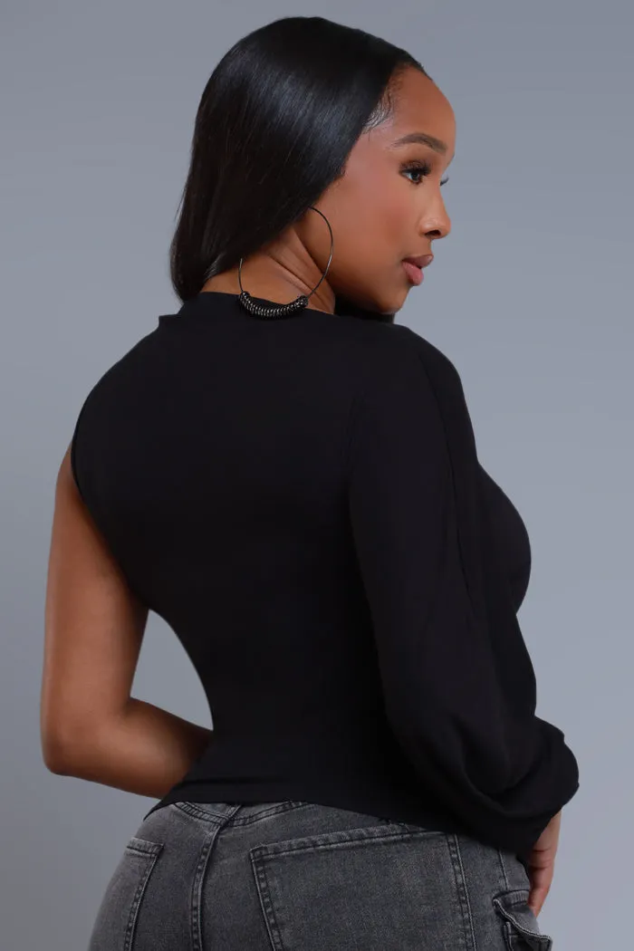 Get It All One Shoulder Top - Black sold by Swankaposh product image thumbnail 3