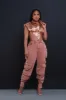 Fight Fire Denim Cargo Pants - Brick sold by Swankaposh