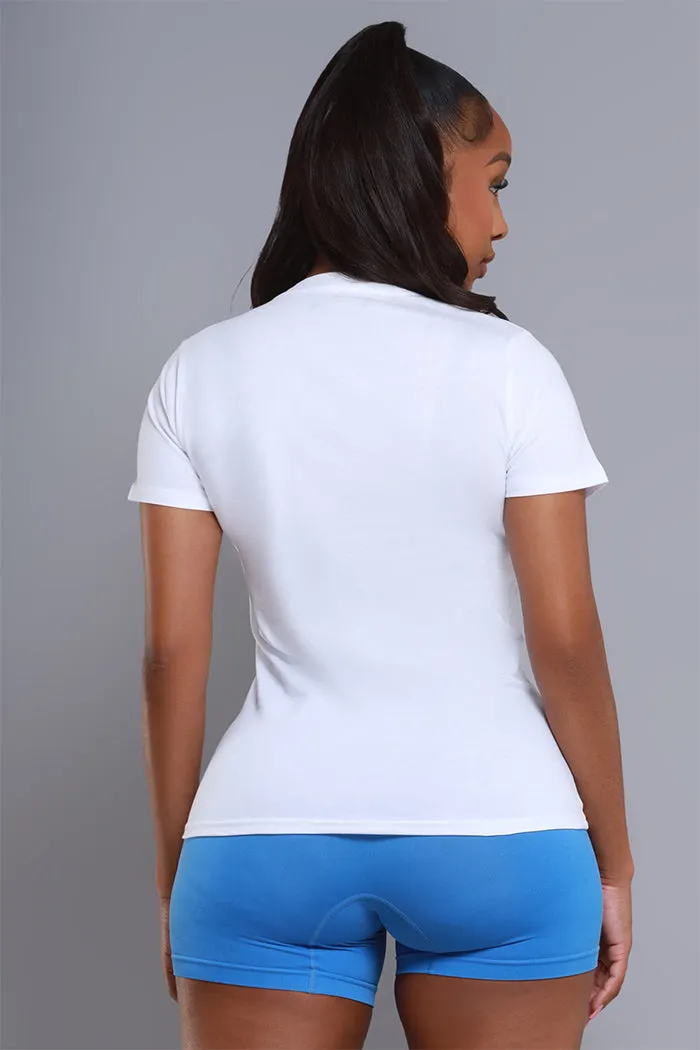 Aquarius Season Graphic Print T-Shirt - White/Blue sold by Swankaposh product image thumbnail 4