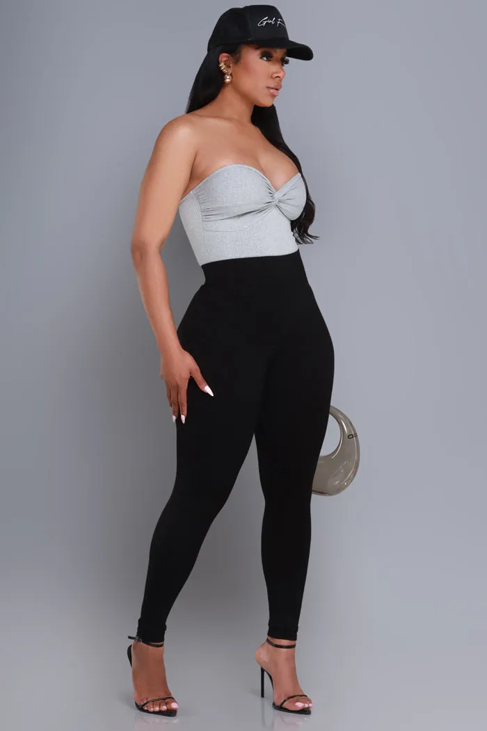 Sweet Tart Cellulite Deleter Ribbed Leggings - Black sold by Swankaposh product image thumbnail 5
