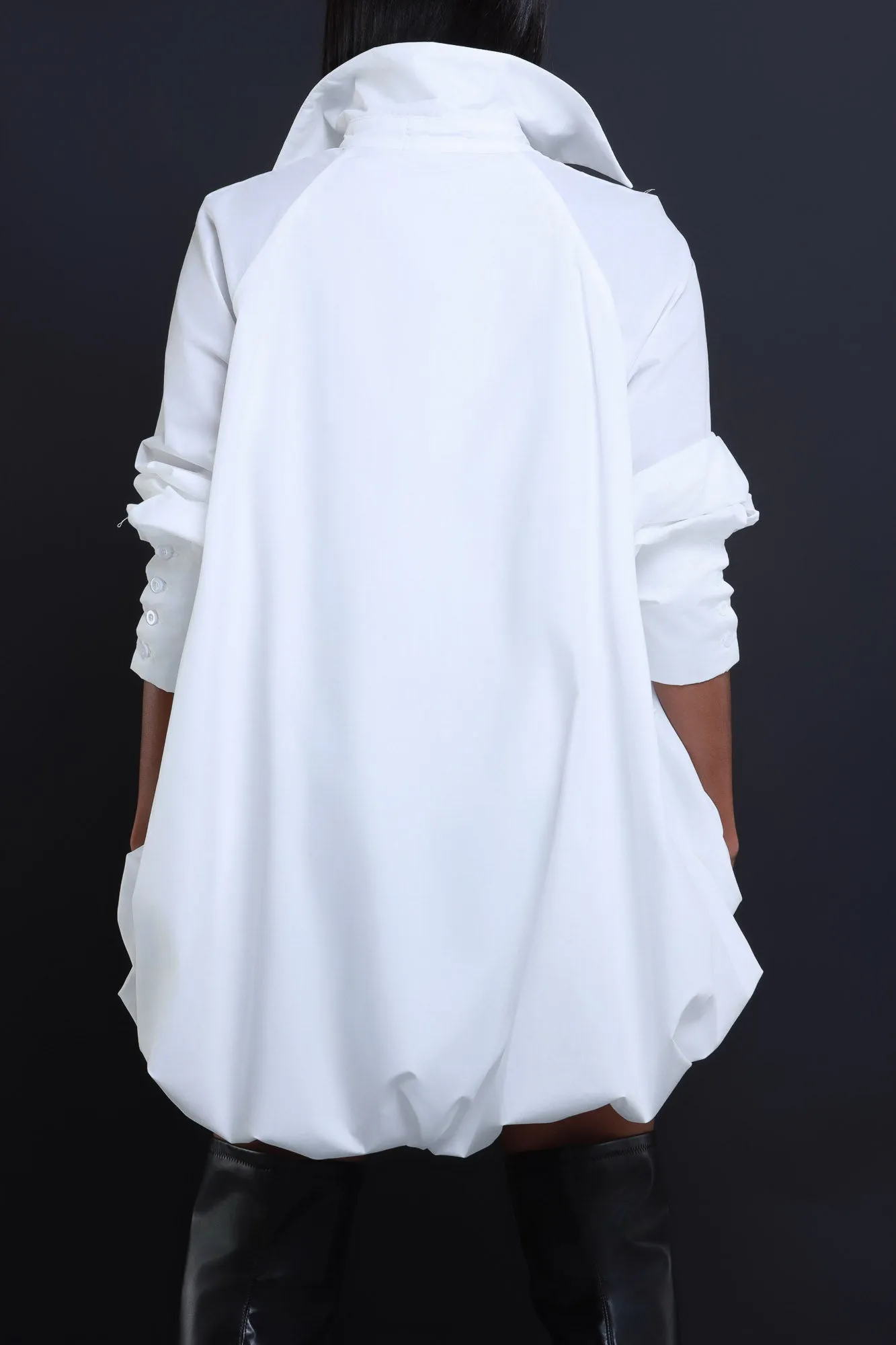 Sweet Dream Balloon Sleeve Flowing Top - White sold by Swankaposh product image thumbnail 3