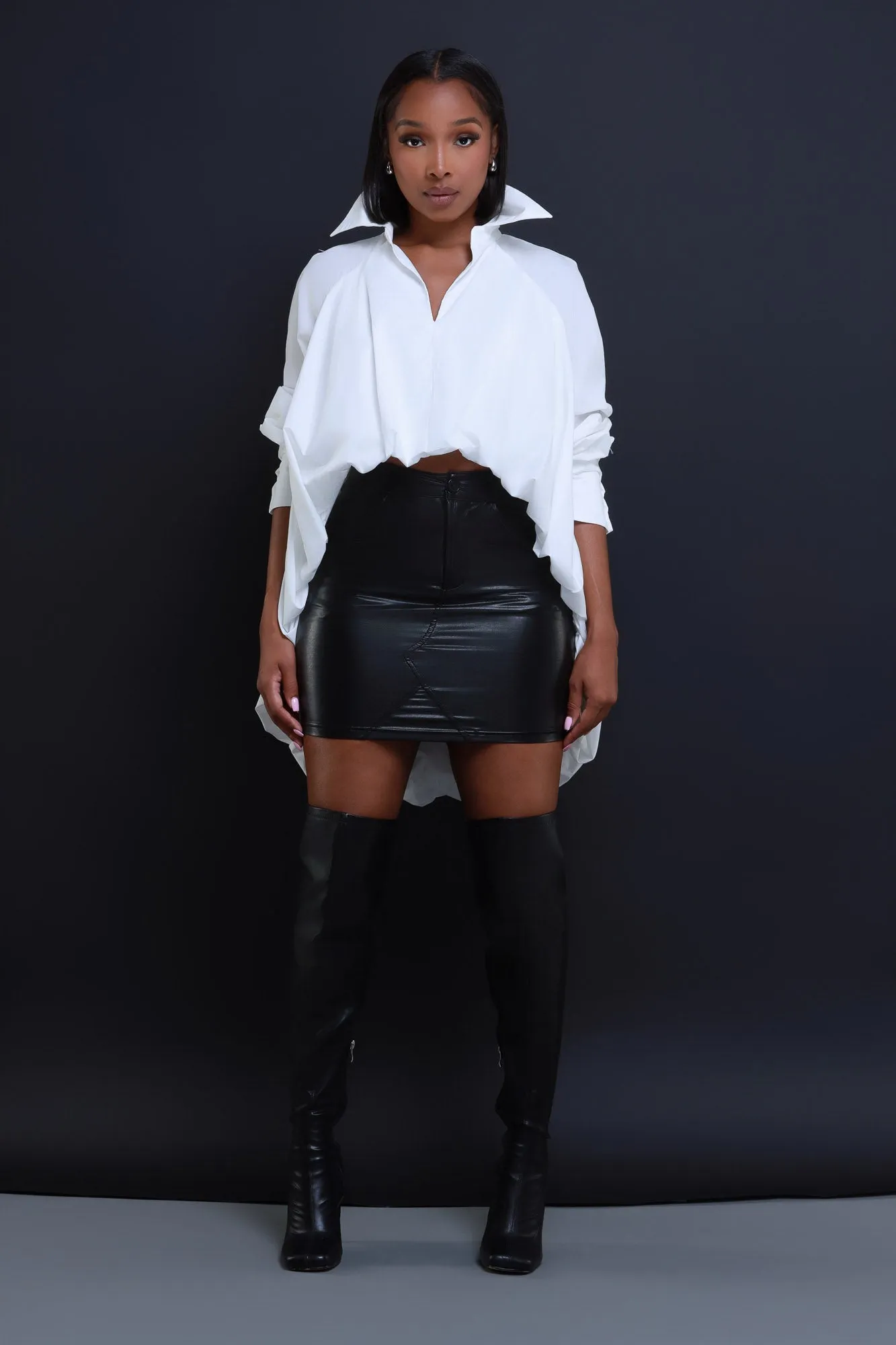 Sweet Dream Balloon Sleeve Flowing Top - White sold by Swankaposh product image thumbnail 4