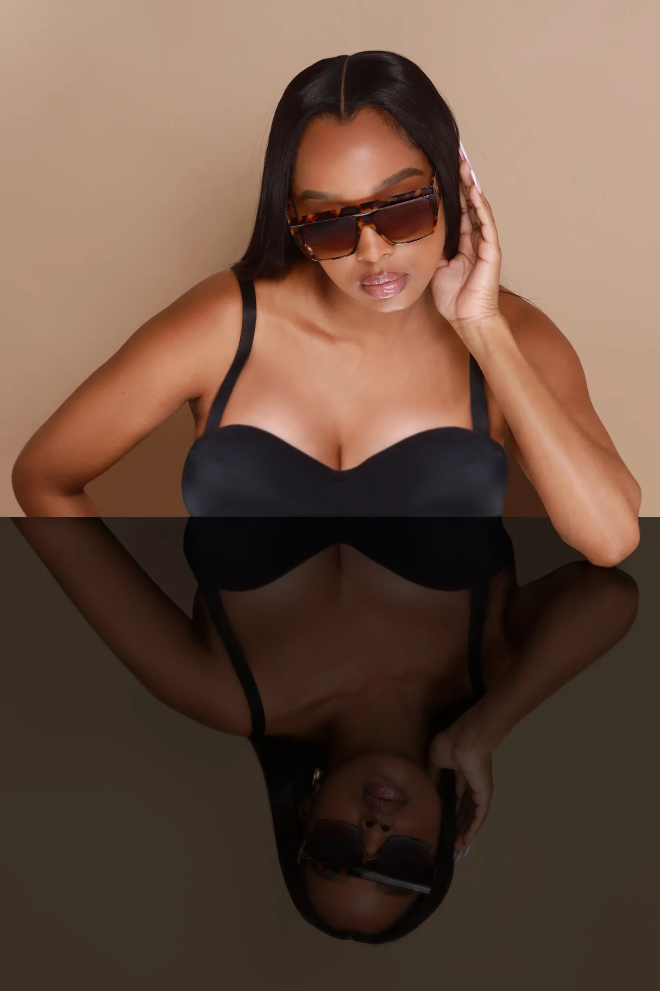 Spin The Block Square Sunglasses - Brown Print sold by Swankaposh