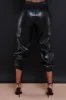 Double Dare Faux Leather Joggers - Black sold by Swankaposh