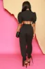 Who Knew Puff Sleeve Open Back Jumpsuit - Black sold by Swankaposh