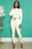 Brazil Lined Jogger Sweatsuit - Cream sold by Swankaposh