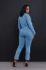 Rinse & Repeat Hourglass Denim Jumpsuit - Medium Wash sold by Swankaposh