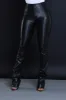 To The Core Ruched Faux Leather Pants - Black sold by Swankaposh