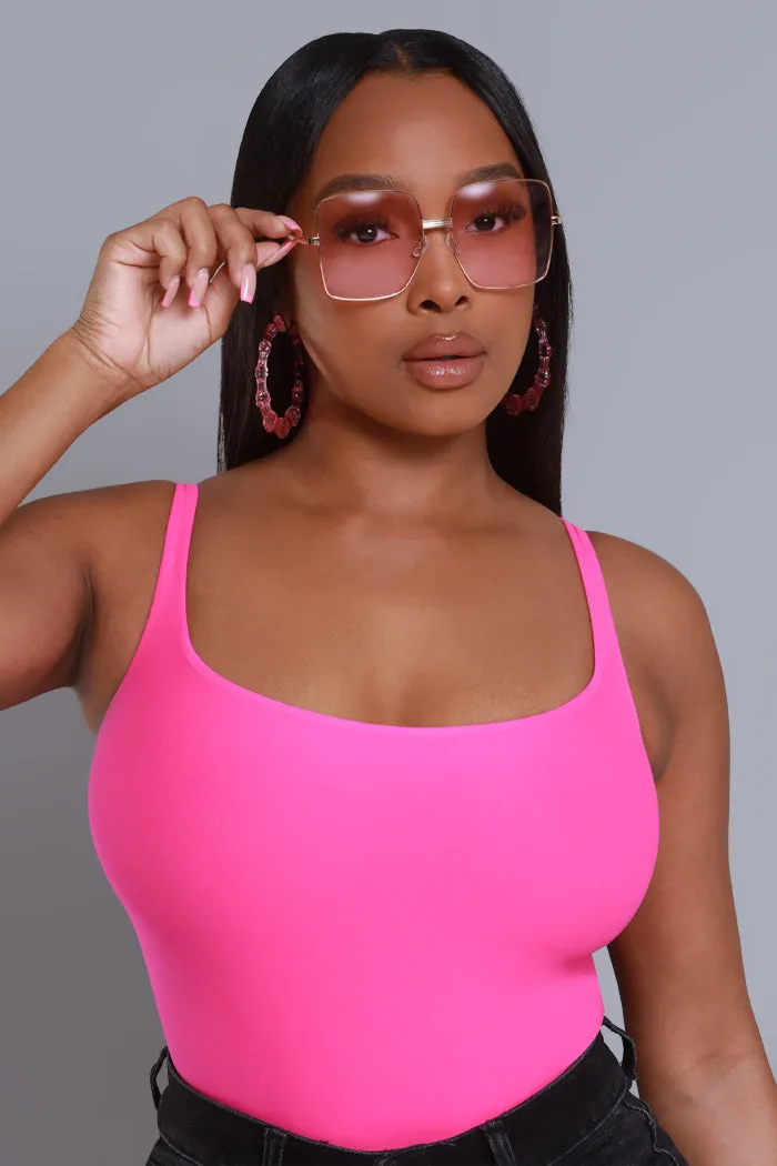 Block Them Oversized Sunglasses - Pink sold by Swankaposh product image thumbnail 3