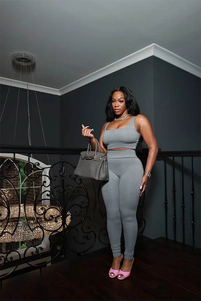 Second Skin Sculpting Sleeveless Tank Top - Heather Grey sold by Swankaposh product image thumbnail 4