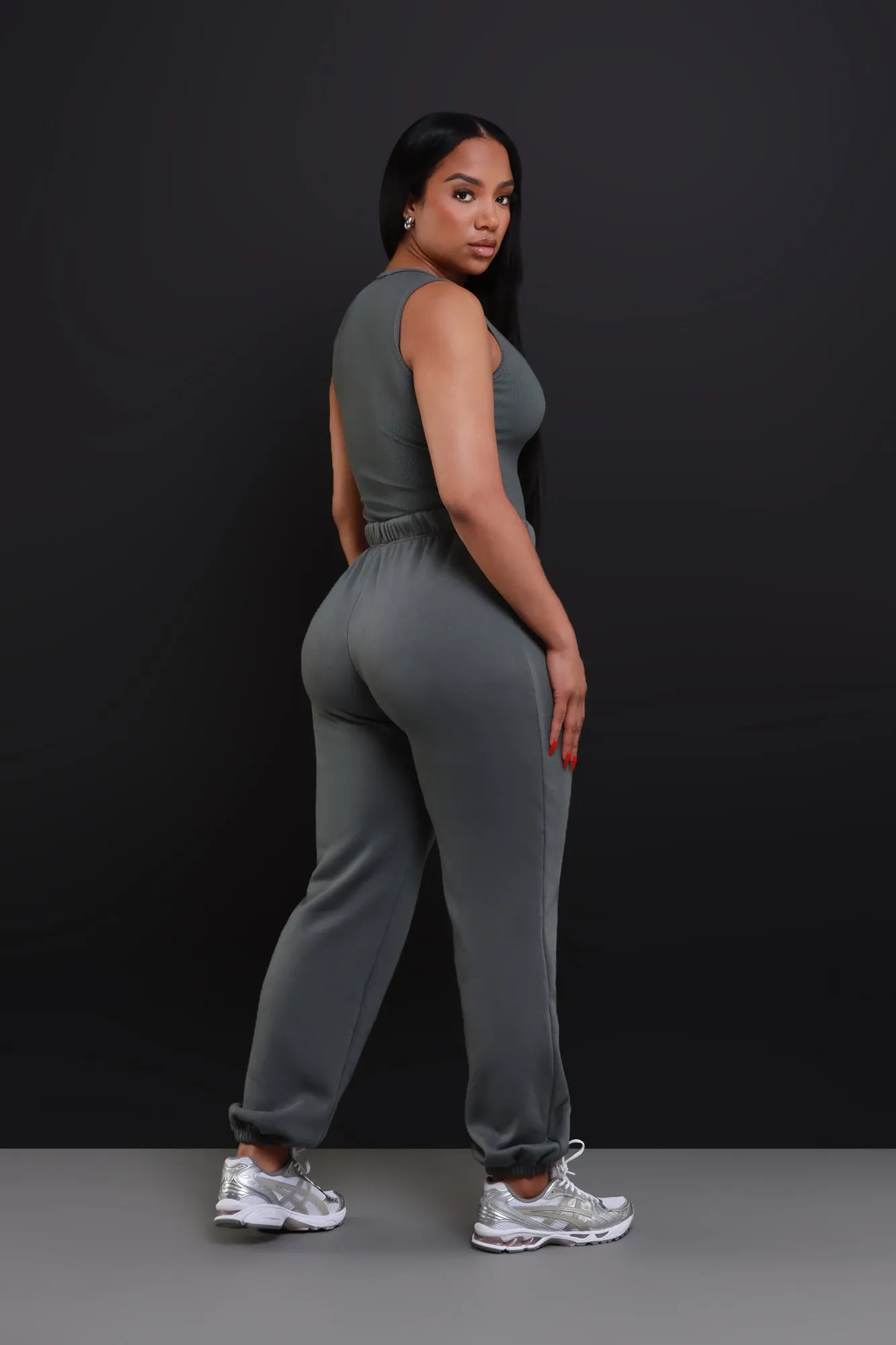 Blameless Bodysuit Jogger Set - Charcoal sold by Swankaposh product image thumbnail 3