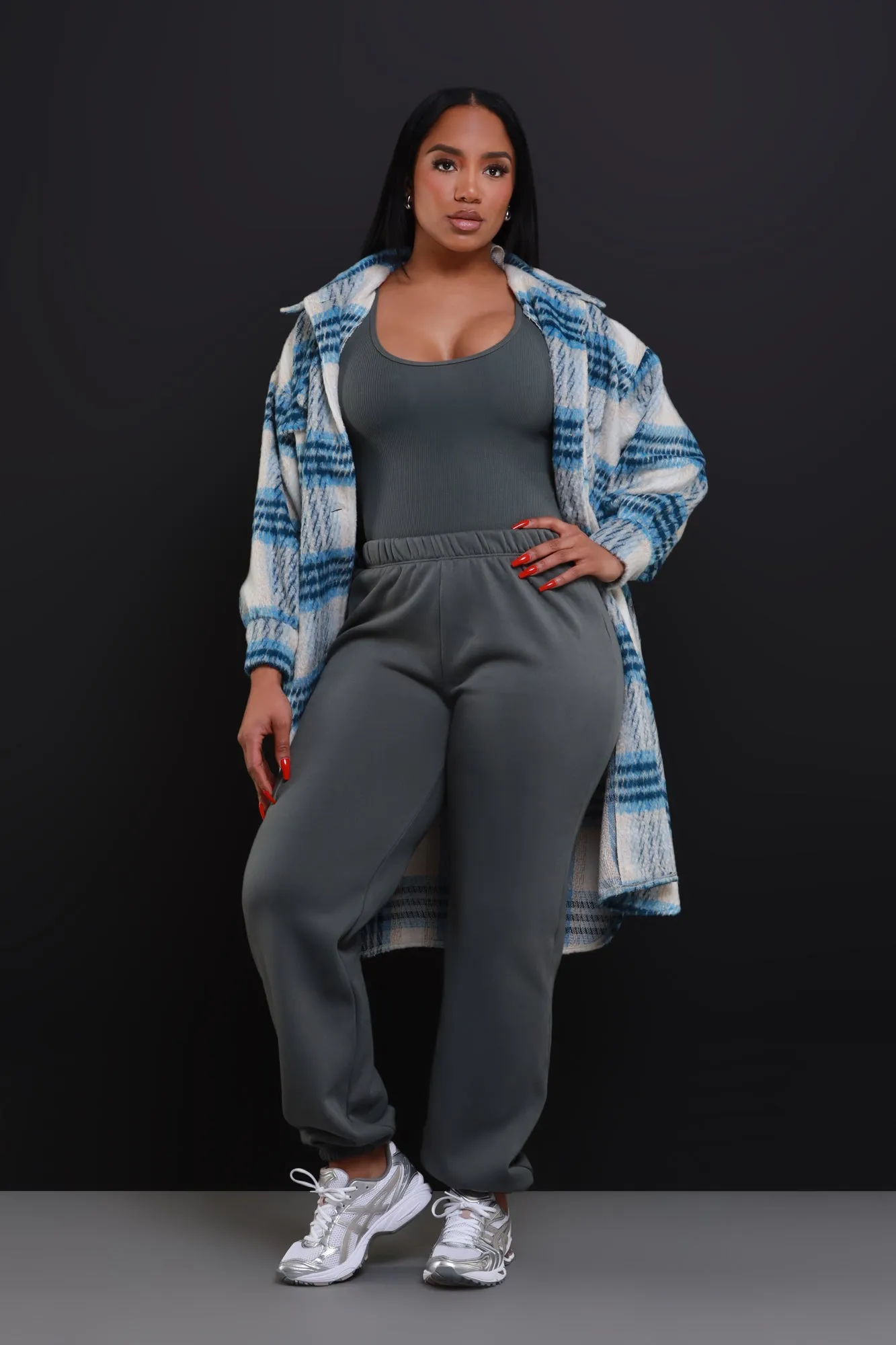 Blameless Bodysuit Jogger Set - Charcoal sold by Swankaposh product image thumbnail 5