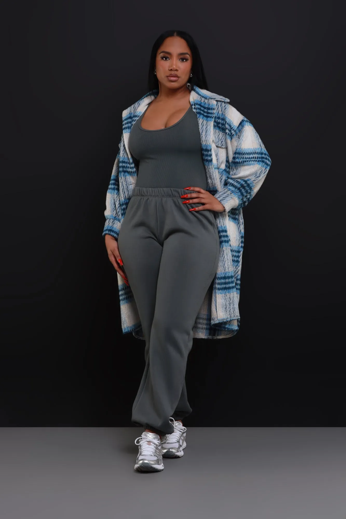 Blameless Bodysuit Jogger Set - Charcoal sold by Swankaposh product image thumbnail 4