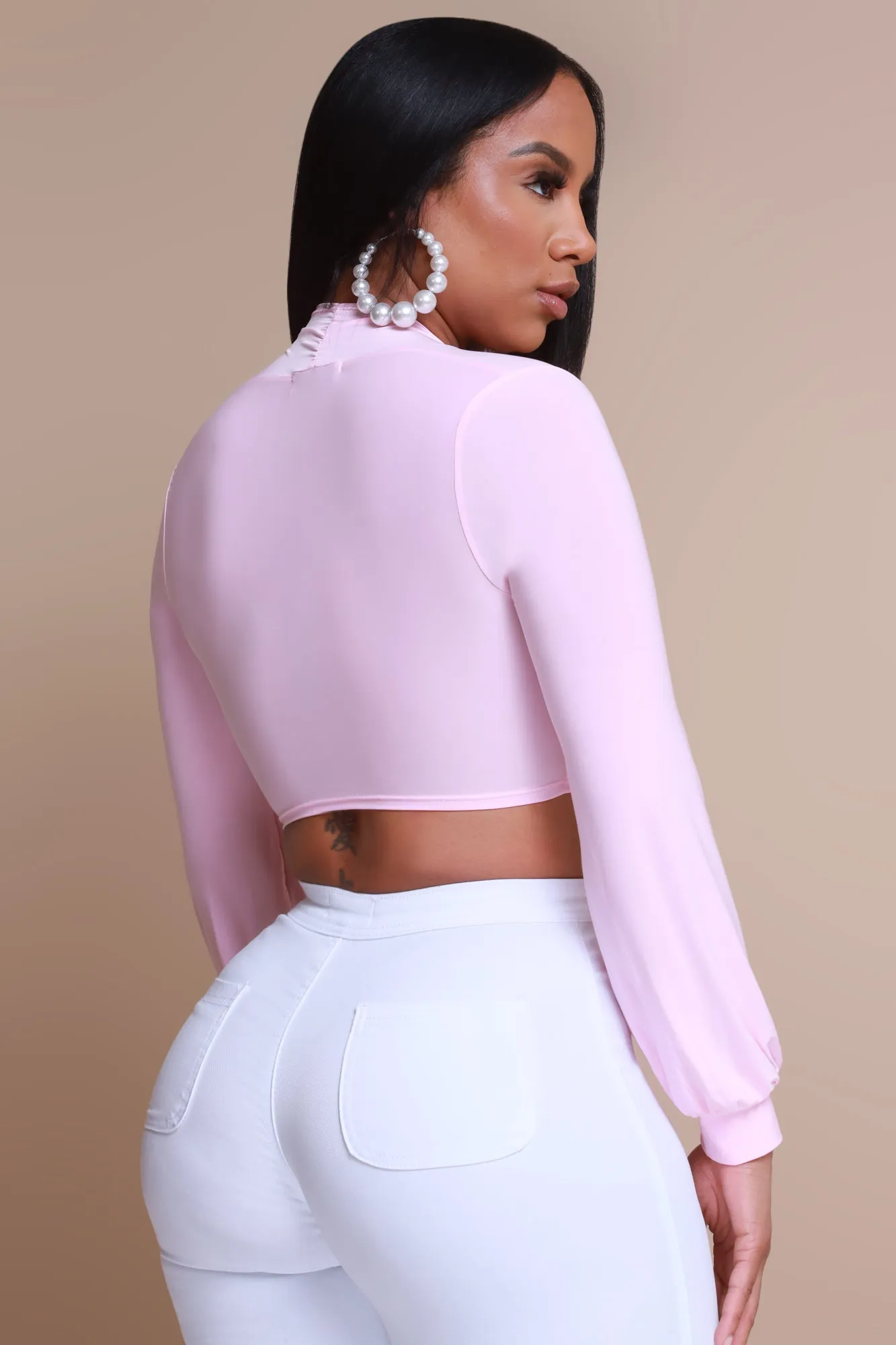 Told You So Multi Way Tie Up Crop Top - Pink sold by Swankaposh product image thumbnail 3