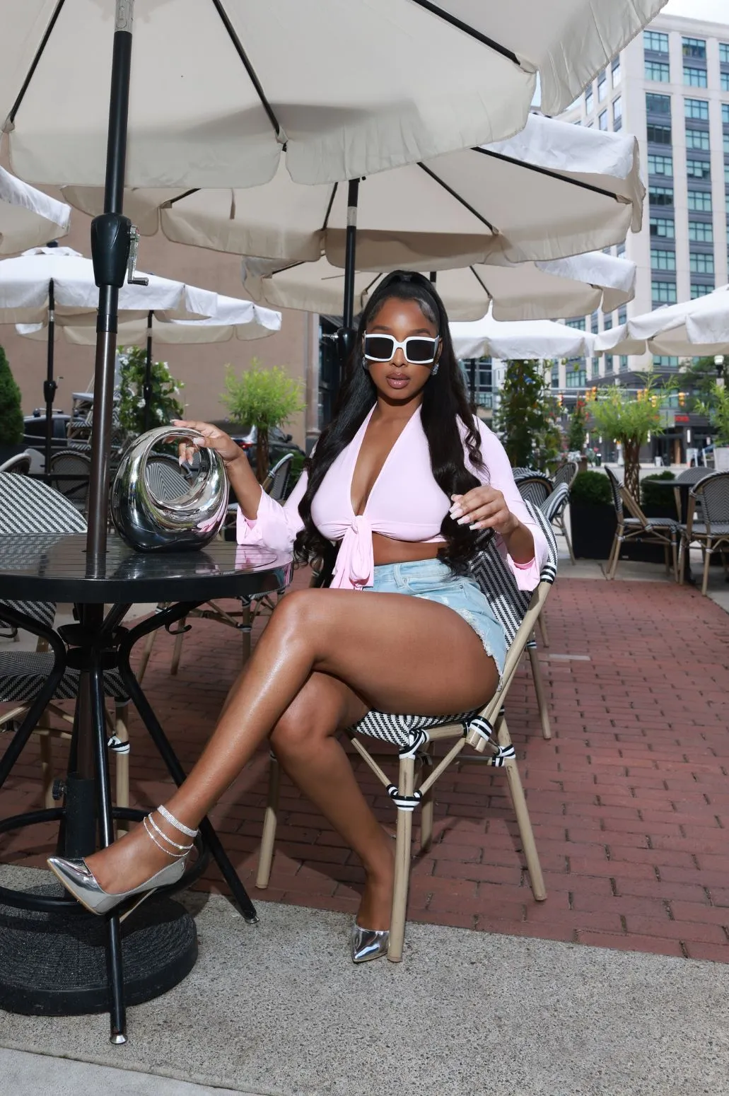 Told You So Multi Way Tie Up Crop Top - Pink sold by Swankaposh product image thumbnail 5