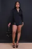 Seek Me Long Sleeve Asymmetrical Top - Black sold by Swankaposh