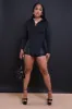Seek Me Long Sleeve Asymmetrical Top - Black sold by Swankaposh