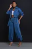 Heartstopper High Rise Wide Leg Jeans - Dark Wash sold by Swankaposh