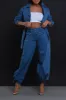 Heartstopper High Rise Wide Leg Jeans - Dark Wash sold by Swankaposh