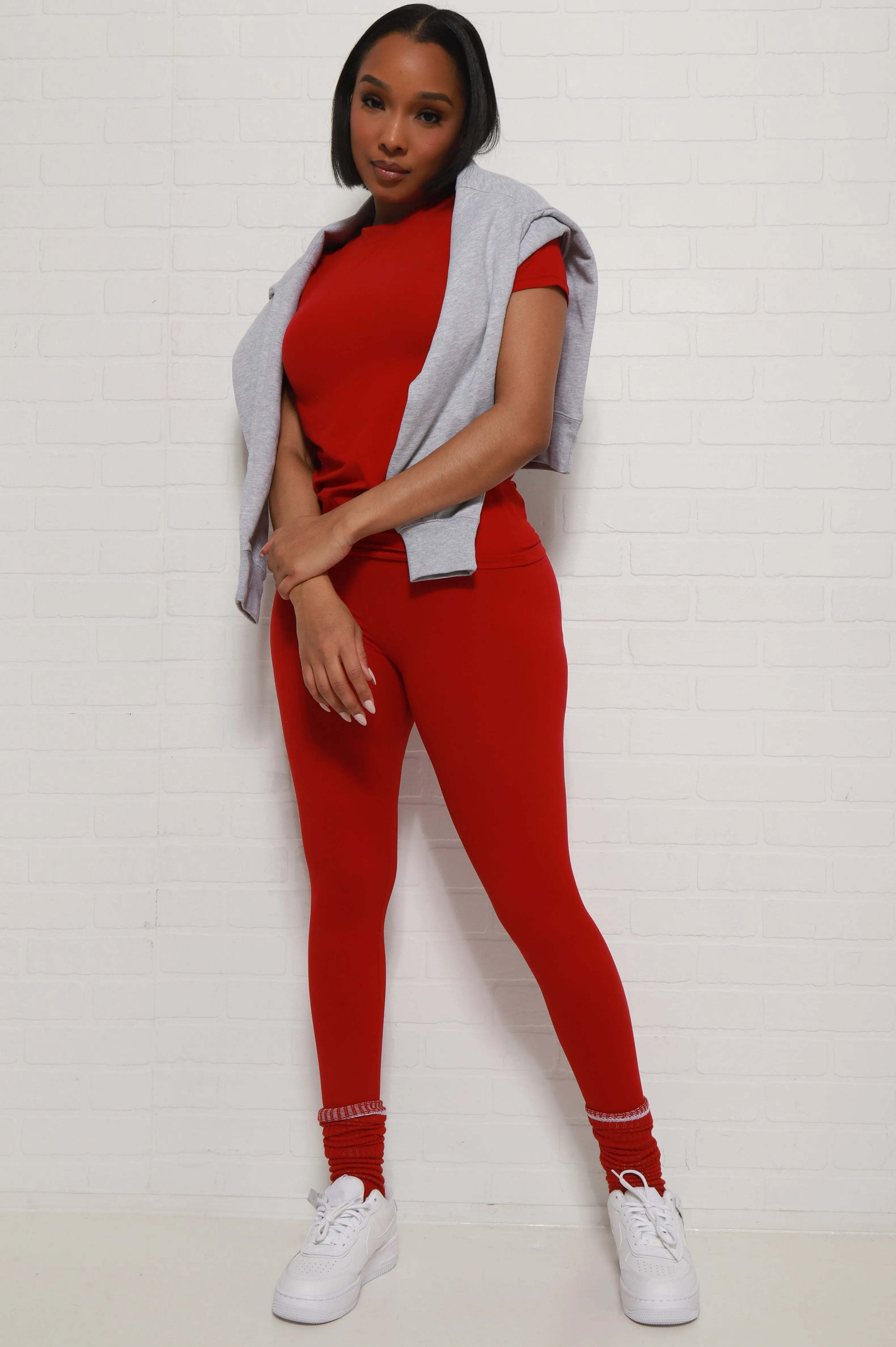 Perfect Timing Short Sleeve Pants Set - Red sold by Swankaposh product image thumbnail 2