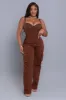 Add It Up High Rise Cargo Pants - Chocolate sold by Swankaposh