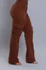 Add It Up High Rise Cargo Pants - Chocolate sold by Swankaposh