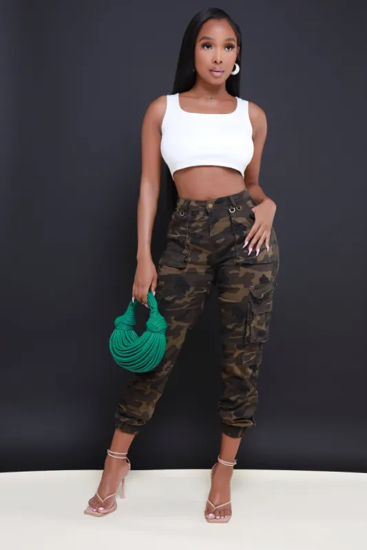 Vibe With Me Cargo Pants - Camo sold by Swankaposh