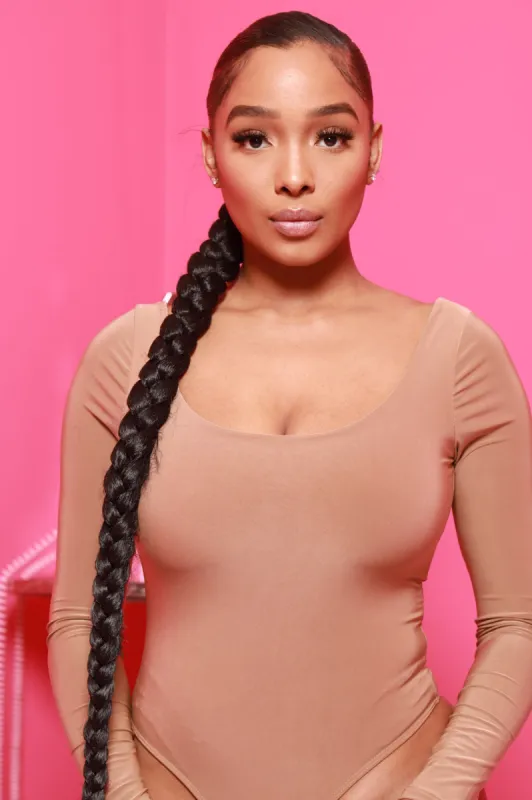 Lodge Simple Full Shaping Bodysuit - Taupe sold by Swankaposh