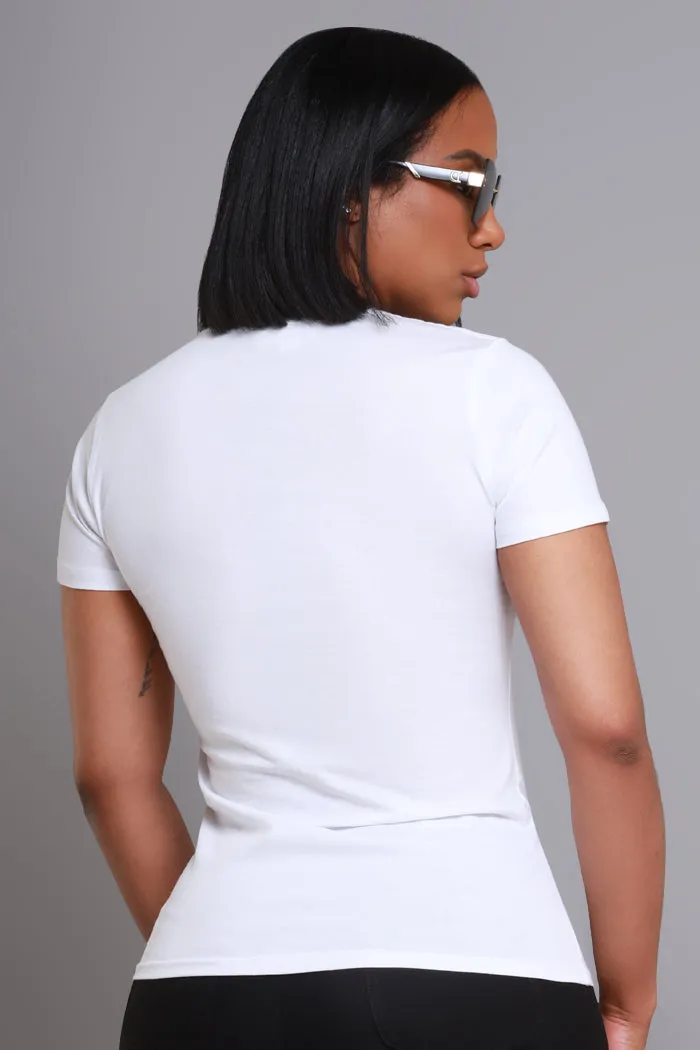 Capricorn Season Graphic Print T-Shirt - White/Charcoal sold by Swankaposh product image thumbnail 2