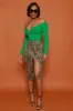 Act Like That Full Zip Crop Top - Green sold by Swankaposh
