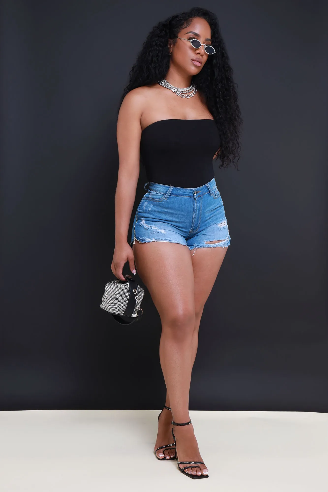 The Right Moves Strapless Bodysuit - Black sold by Swankaposh product image thumbnail 5