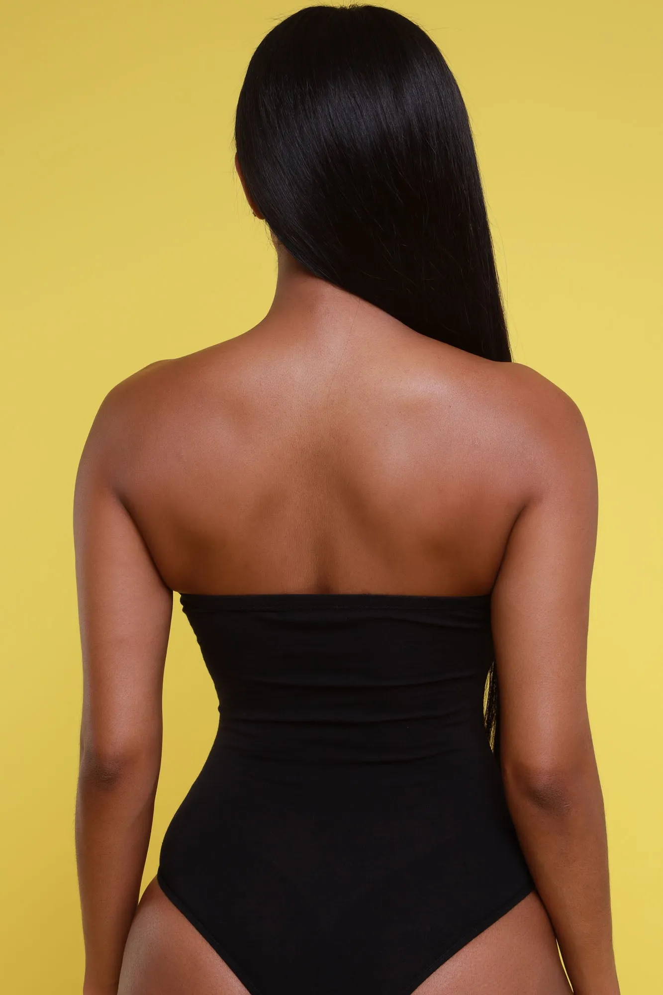 The Right Moves Strapless Bodysuit - Black sold by Swankaposh product image thumbnail 4