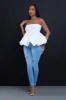 Once Upon A Time Ruffle Crop Top - White sold by Swankaposh