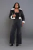 Bite Your Tongue High Rise Wide Leg Jeans - Black sold by Swankaposh