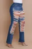 Pearl Usual Pearl Embellished Straight Leg Jeans - Dark Wash sold by Swankaposh