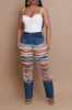 Pearl Usual Pearl Embellished Straight Leg Jeans - Dark Wash sold by Swankaposh