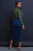 Over My Head High Rise Denim Midi Skirt - Dark Wash sold by Swankaposh