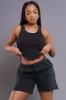 Head Rush NUW Ribbed Tank Top - Black sold by Swankaposh