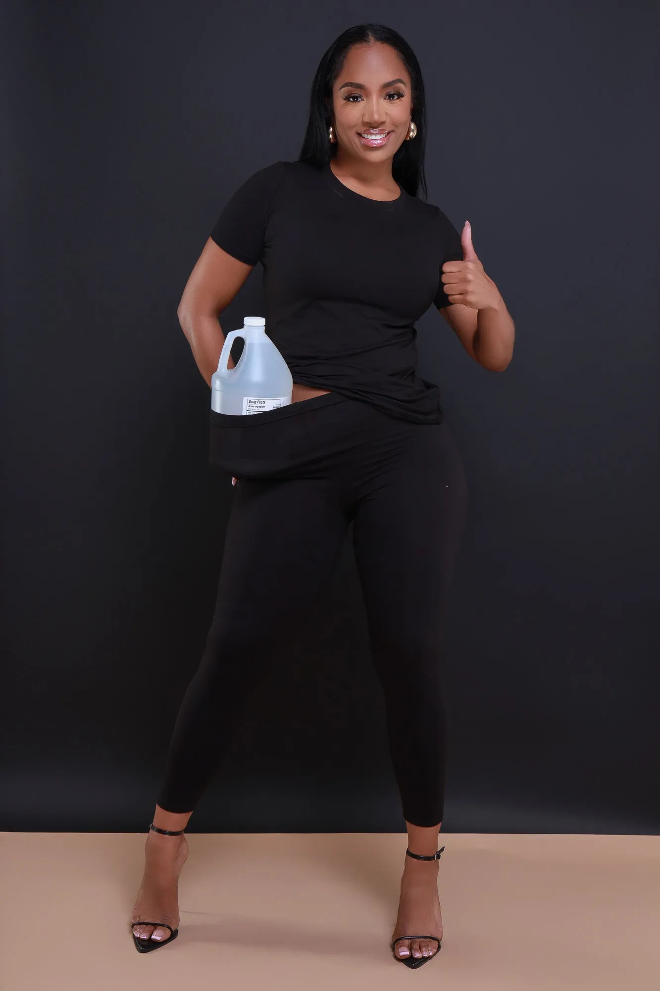 Perfect Timing Short Sleeve Pants Set - Black sold by Swankaposh product image thumbnail 2