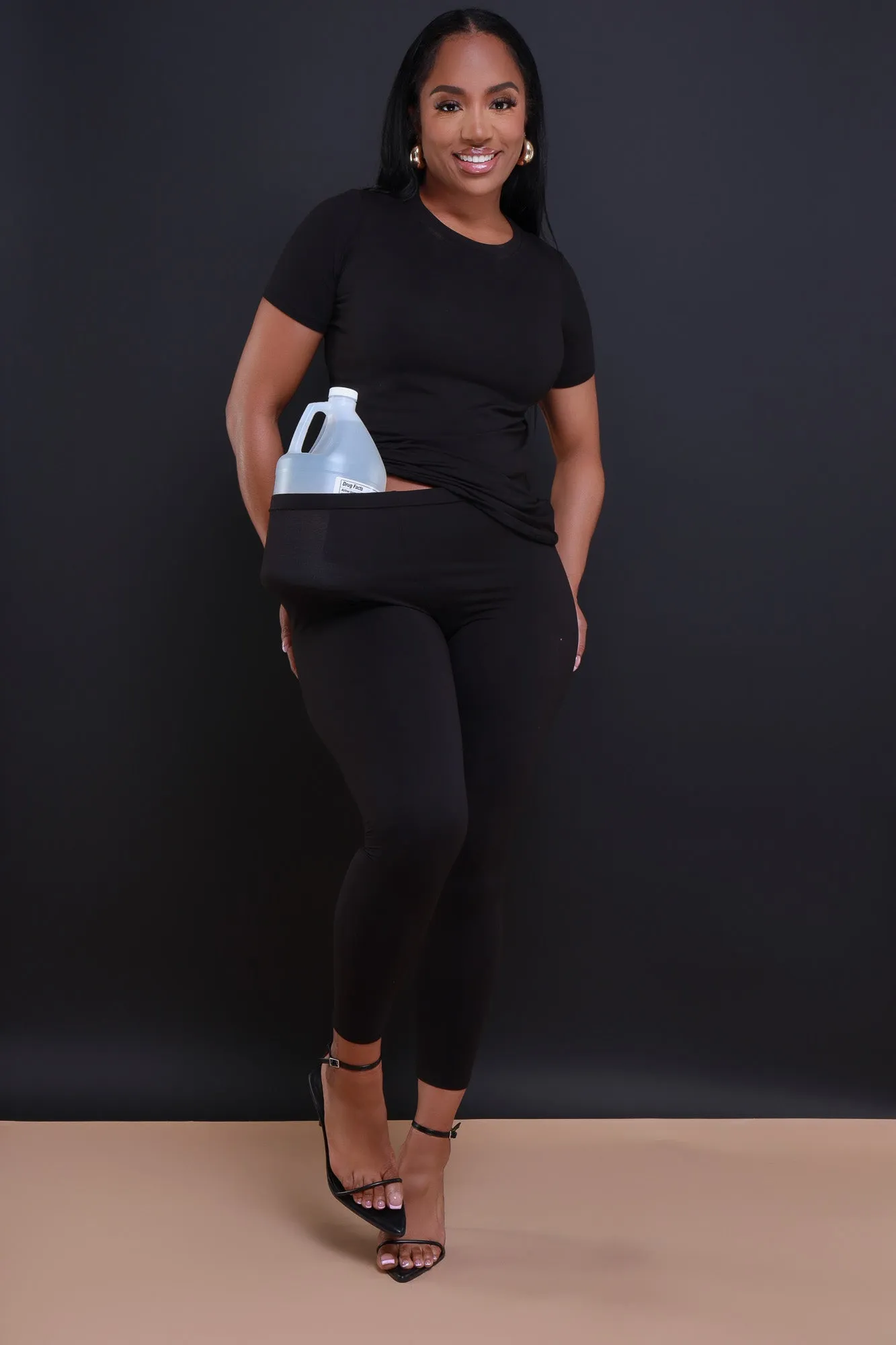 Perfect Timing Short Sleeve Pants Set - Black sold by Swankaposh product image thumbnail 4