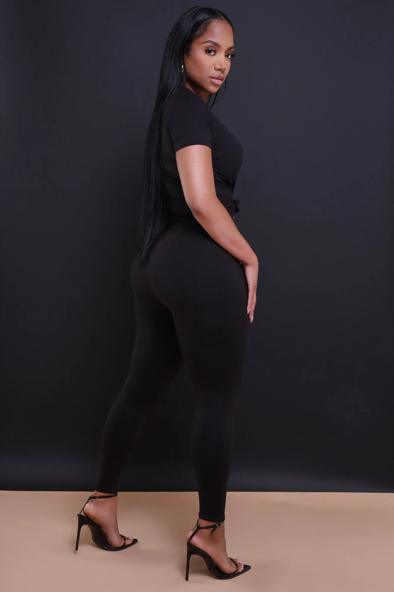 Perfect Timing Short Sleeve Pants Set - Black sold by Swankaposh product image thumbnail 3